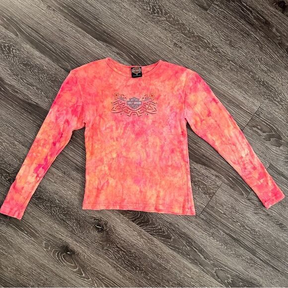 Harley Davidson Long sleeve Tie Dye - Picture 1 of 7